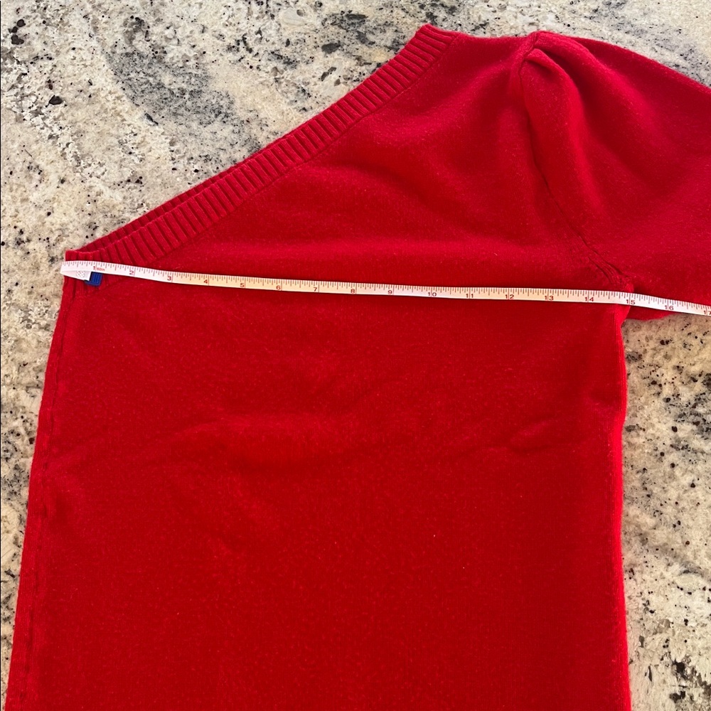 ❤️ Sofia One Shoulder Red Sweater | M - Picture 8 of 8